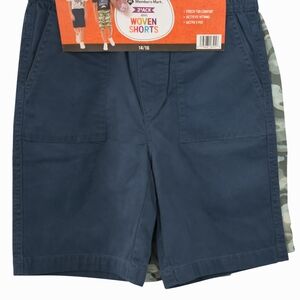 Members Mark Navy & Camouflage Boys Shorts 6 Pairs !!